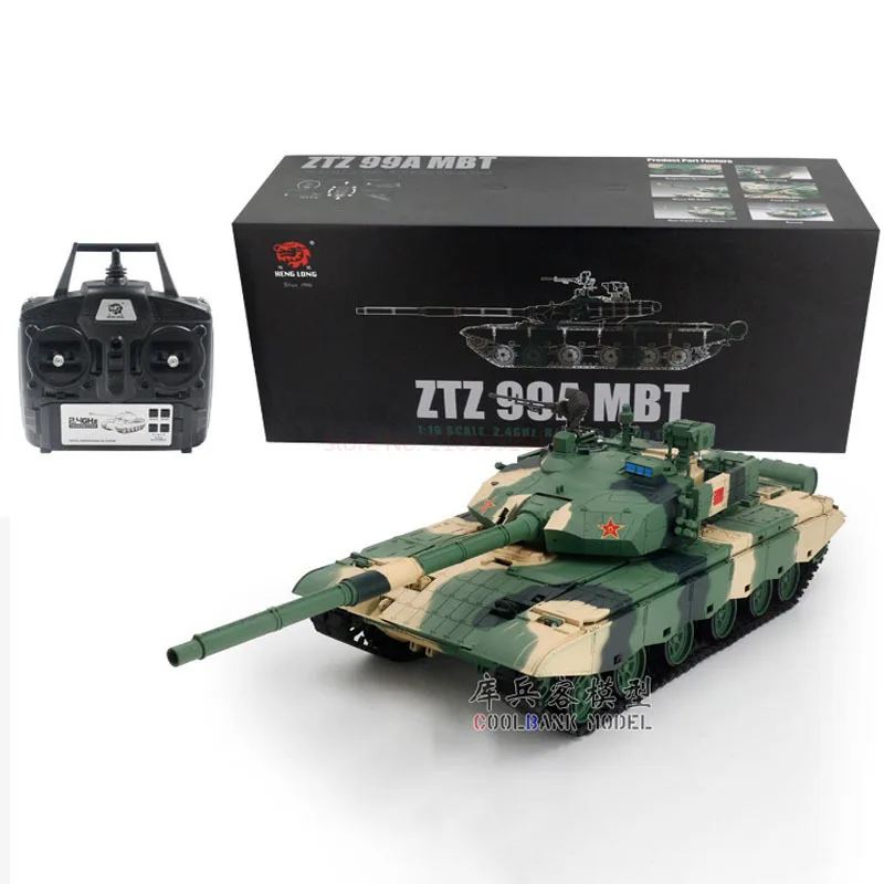 Henglong 3899a-1 Chinese Type 99a Remote-controlled Main Battle Tank Model Multifunctional Infrared Shooting/smoke Tank Rc Toy 5