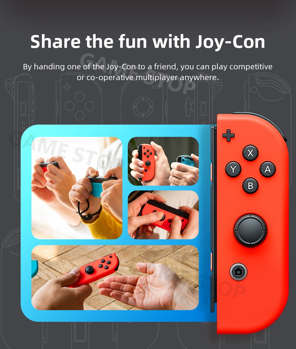 Nintendo Switch Conjunto Comandos Joy-Con Azul Néon & Vermelho