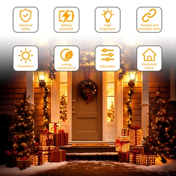 5M/10M/20M USB LED String Lights Copper Silver Wire Garland Light Waterproof Fairy Lights For Christmas Wedding Party Decorative 5