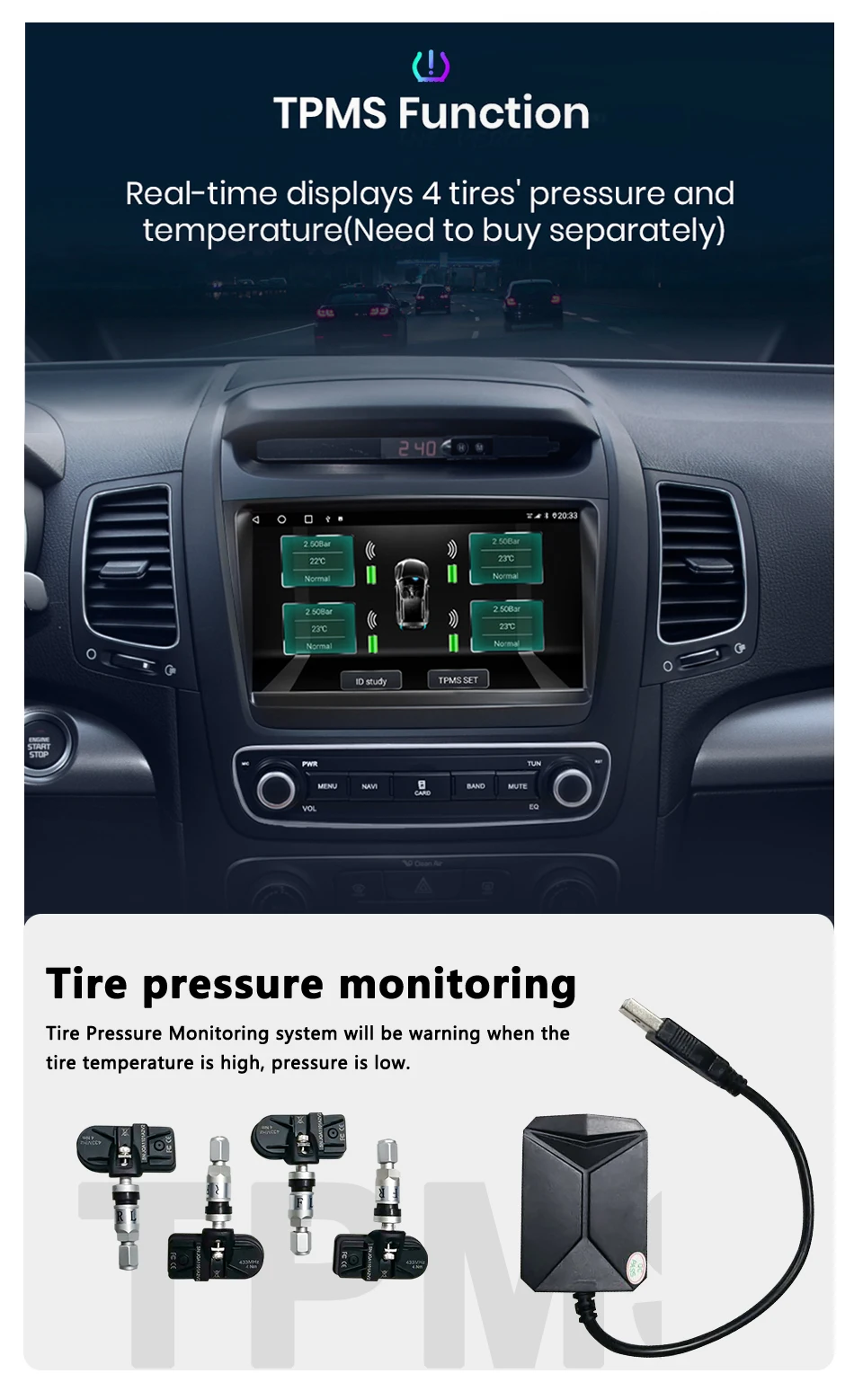 DSP Android 11 OCTA CORE for Sorento 2013+ XL FL Top Level Car DVD Stereo Multim