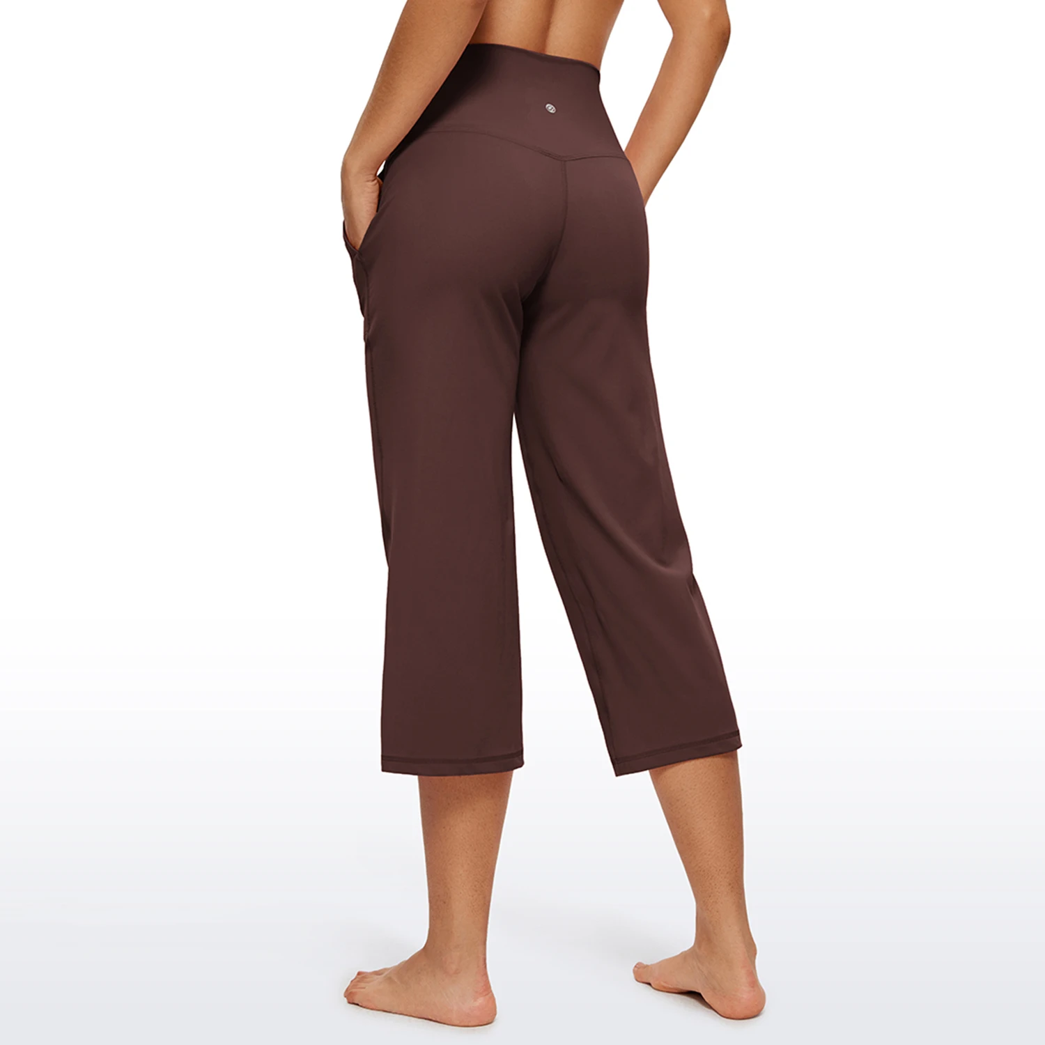 CRZ YOGA Womens Butterluxe High Waist Wide Leg Pants with Pockets 21.5  Inches - Buttery Soft Lounge Gym Workout Yoga Capris - AliExpress