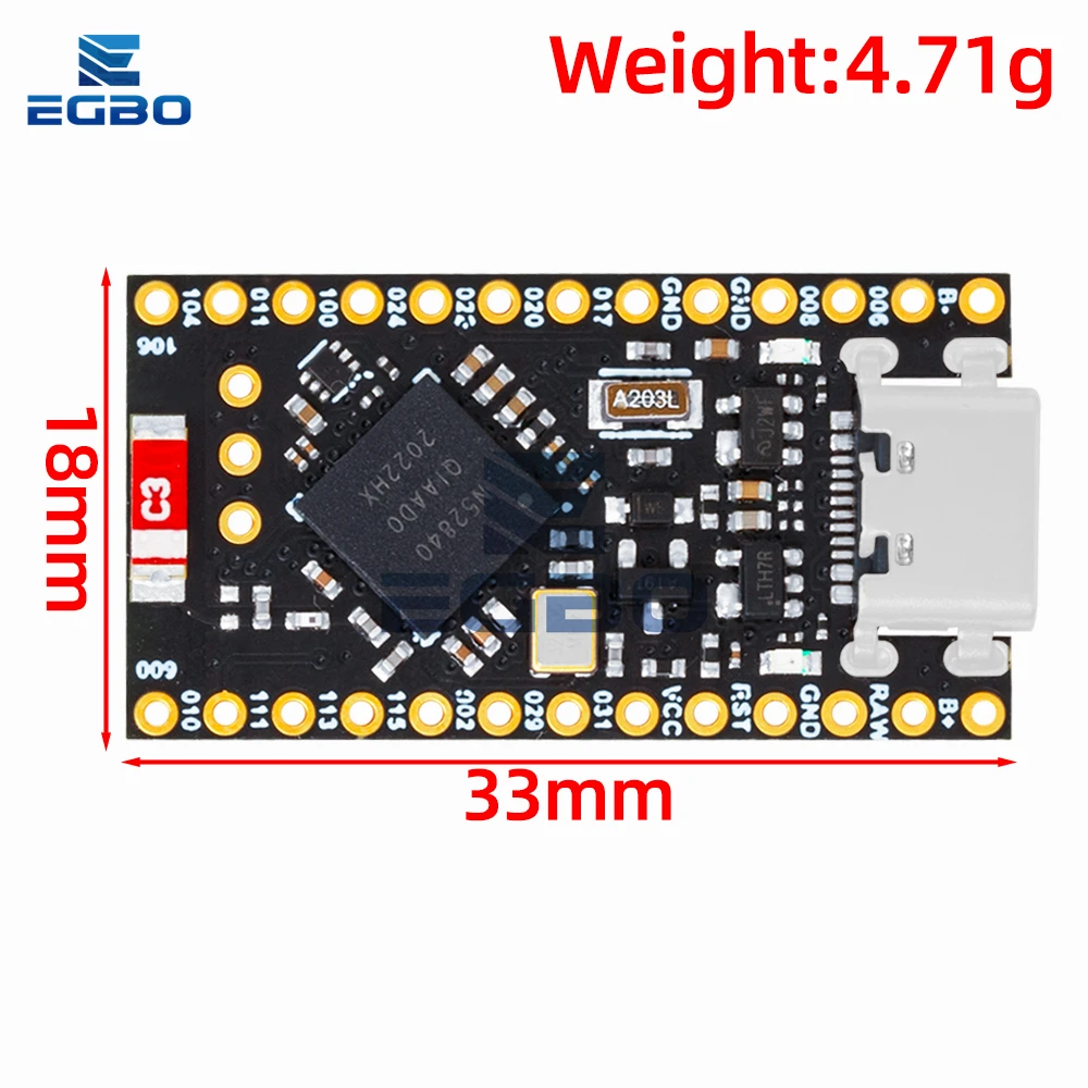 Nrf52840開発ボードはnnobv2.0と互換性がありますBluetooth充電