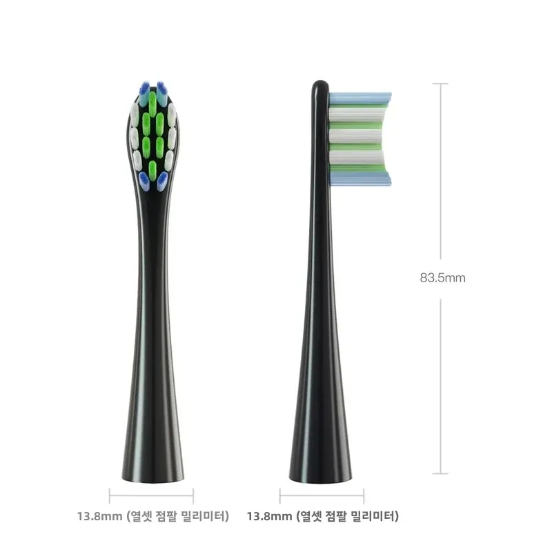 오클린 X/ X PRO/ Z1/ F1/ One/ Air 2 /SE 소닉 전동 칫솔용 듀폰 소프트 브러쉬 노즐 교체용 칫솔모 12개