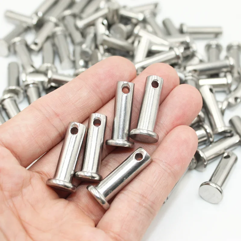Flat Head Clevi Pin Shaft with Hole Kit M3 M4 M5 M6 M8 M10 Stainless Steel Location Positioning Cylindrical Dowel Locating Pins cylindrical locating dowel pin