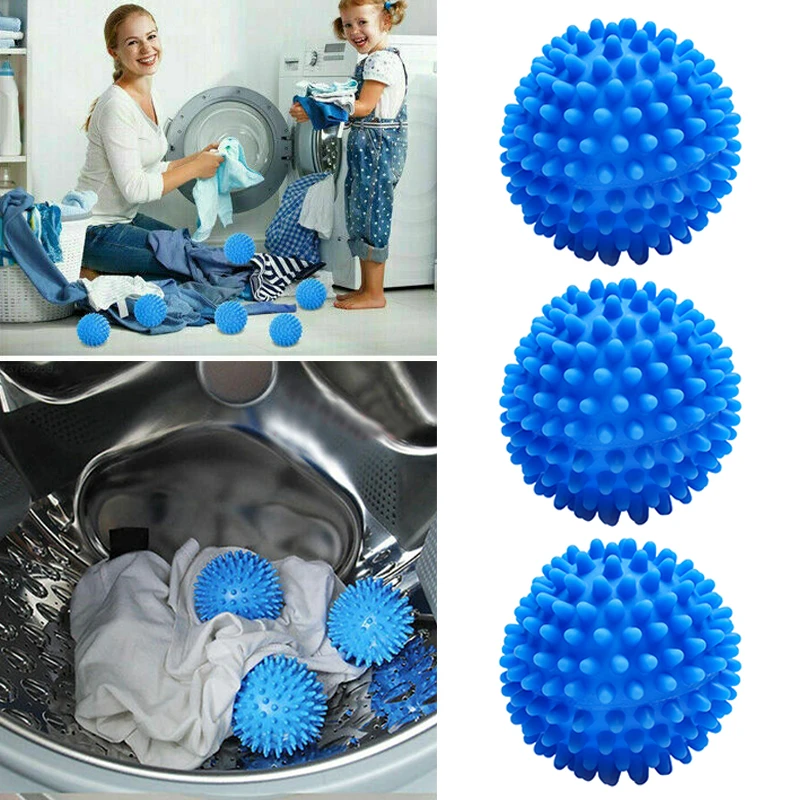 3 Pcs Tumble Dryer Balls Softener Clothes Softening Quick Drying