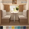 4pcs/set Elastic RV Dinette Cushion Covers Polar Fleece Loveseat Sofa Slipcovers Anti-Slip Camper Car Bench Backrest Covers 1