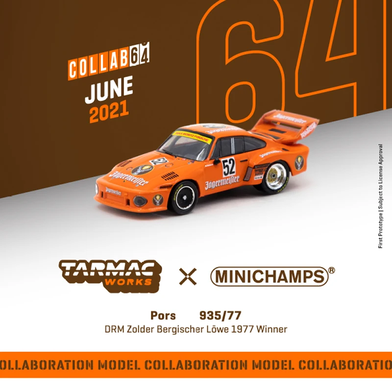 

Tarmac Works + MINICHMAPS 1:64 Model Car Pors 935/77 Alloy Die-Cast Vehicle