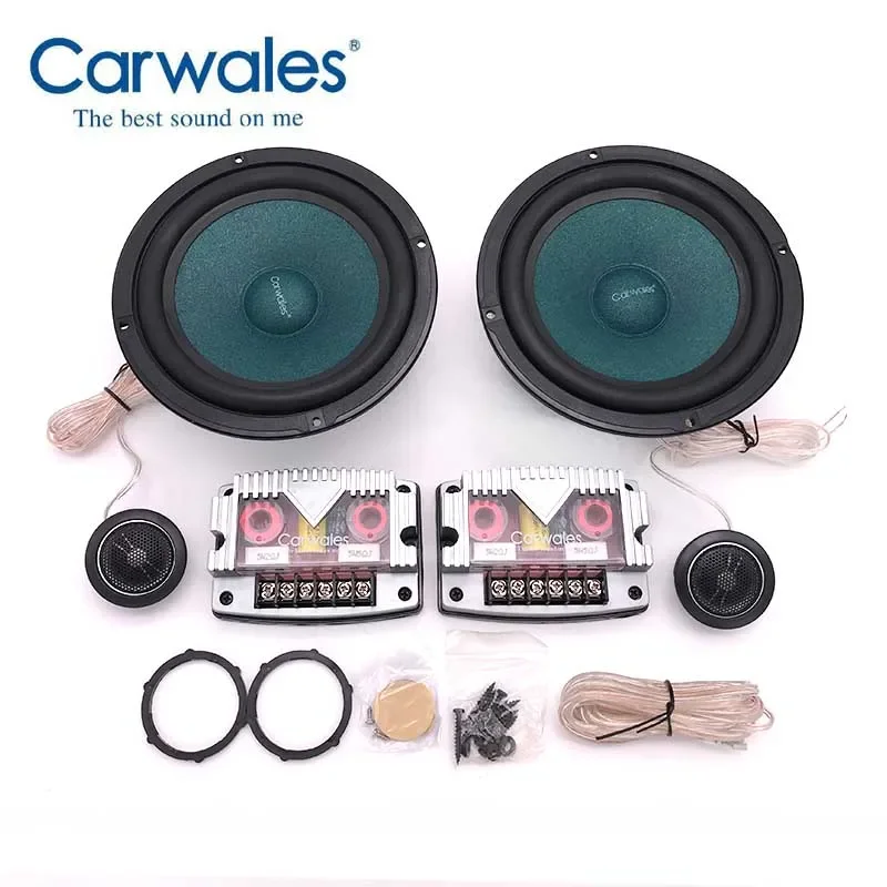6.5inchCar Audio Speaker Component 4ohm 380W with Tweeter Cross Over 2 Way HIFI Car Speaker Set 6-1/2'' 2 Way Compound