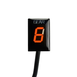 Advanced Motorcycle Gear Indicator Display (Orange)
