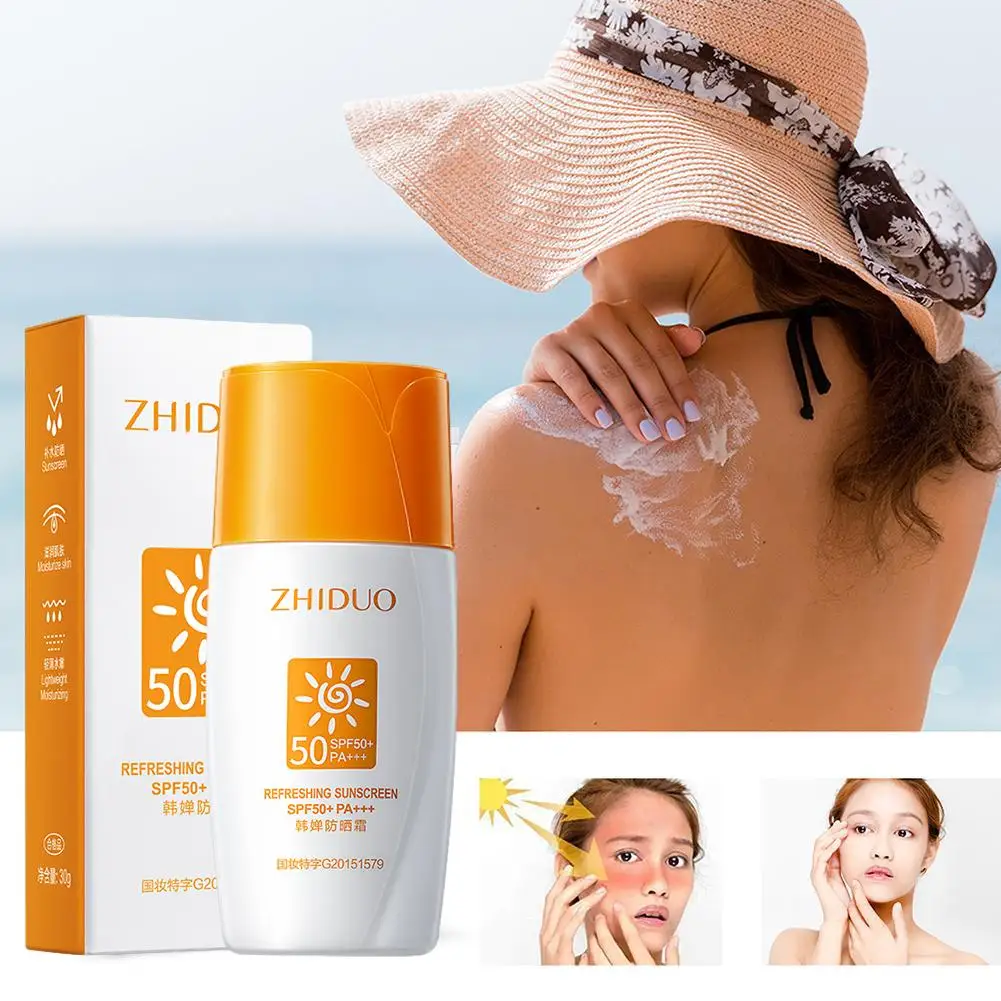 Original Sunscreen Oil Control Waterproof Facial Sunscreen Sensitive Skin Uv Protection Spf 50+ Waterproof For Oily Skin L3Q2