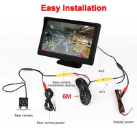 4.3Inch Rear View Camera Monitor Screen Reversing Camera for Car Parking Parking System Camera for Vehicle DashCam Backup Camera - Image 4
