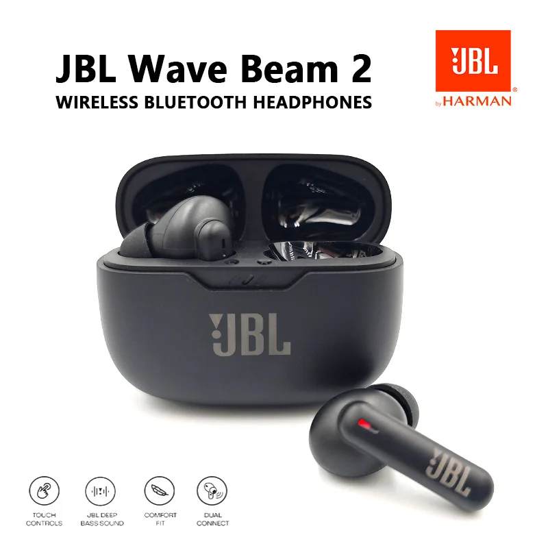 JBL Wave Beam2 TWS Wireless Bluetooth Headphones Music