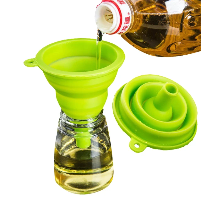 User Friendly Portable Collapsible Funnel Save Space Kitchen