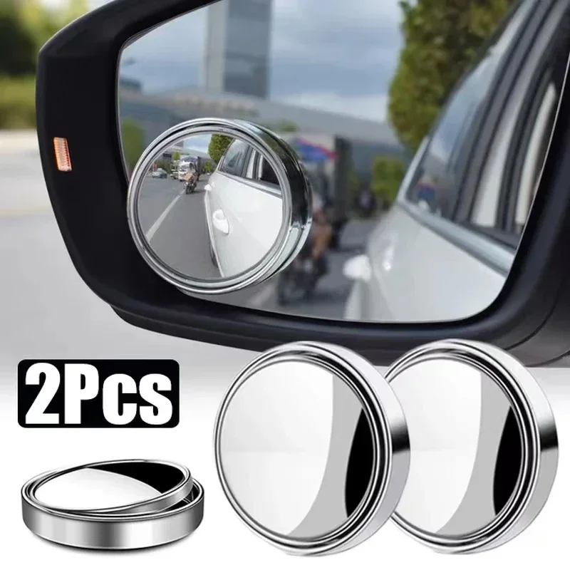 2PCS Side Mirrors for Truck Car Blind Spot Mirror Round Convex Wide Angle Waterproof Baby Auto Rear View Mirrors Accessories