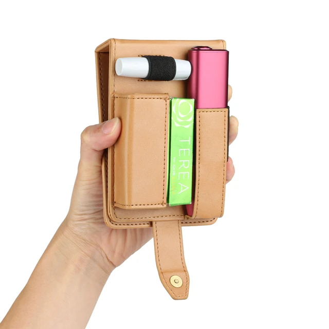 Fashion for IQOS multi 3.0 Holder Wallet leather Bag Protective Cover  Electronic Cigarette iQOS Case Carry Leather Case