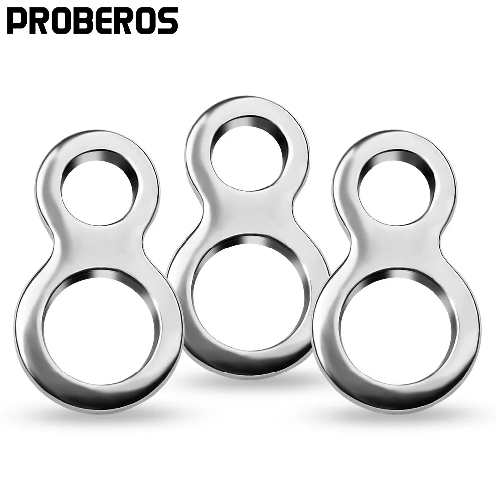 PROBEROS 20 Pcs 헤비 듀티 낚시 솔리드 링 400-600LBS 회전 트롤..