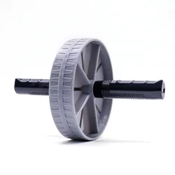Abdominal Wheel Roller - Non-Slip, Silent, Strong Load Bearing for Enhanced Muscle and Fitness Training at Home (Grey)