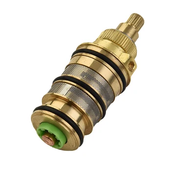 ทองเหลืองเปลี่ยน Thermostatic ตลับหมึกฝักบัววาล์วผสมบาร์ชุดซ่อมห้องน้ําอุณหภูมิน้ําควบคุมตลับก๊อกน้ํา 8