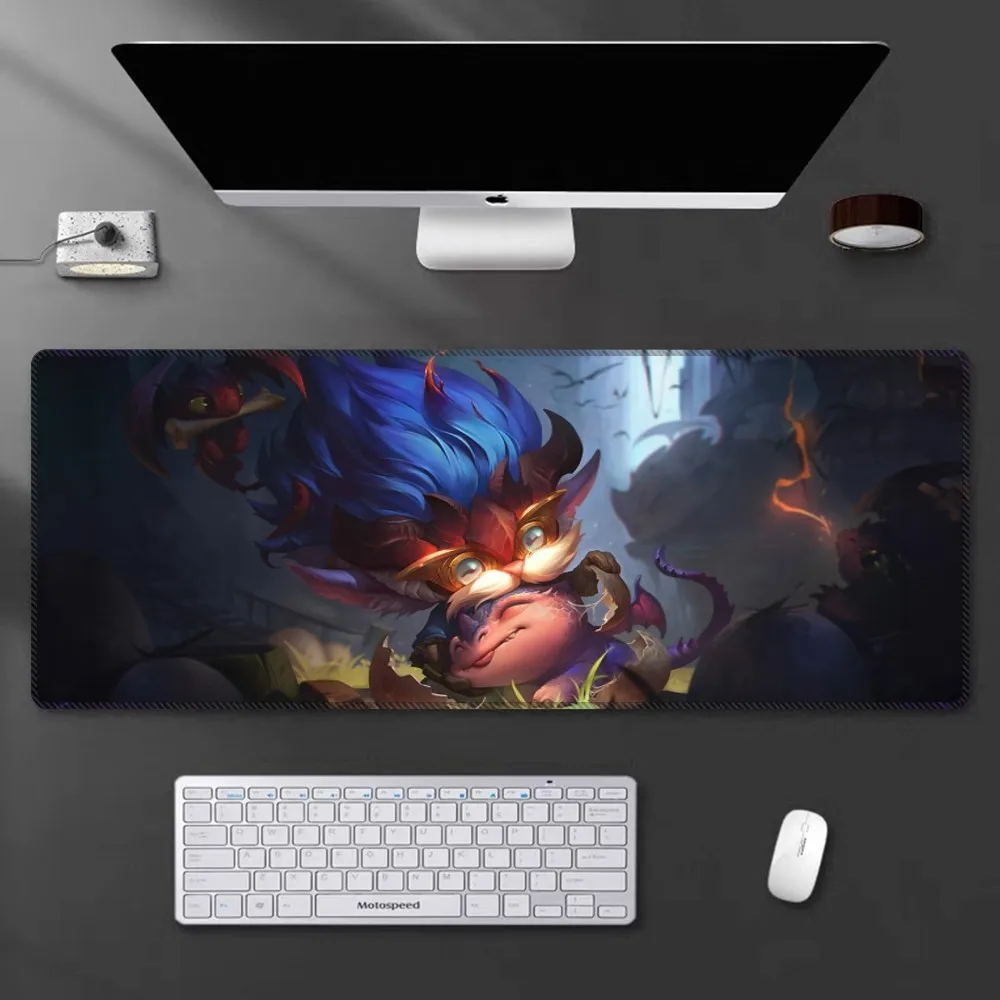 Коврик для мыши Heimerdinger Hwei Illaoi, большой игровой коврик для мыши с мультяшным рисунком, компьютерный коврик для клавиатуры, Настольный коврик для мыши (art.: 3920c4e299ba7) - 3920c4e299ba7