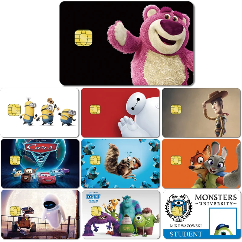 

Disney История игрушек Baymax Lotso Moana WAL L.E Bank мультфильм кредитные карты автобусная наклейка Водонепроницаемая наклейка коллекция детских игрушек подарок