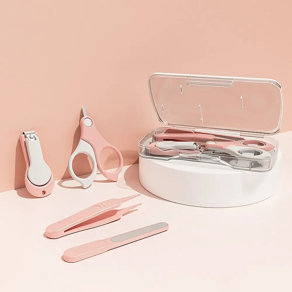

С коробкой для хранения, Детский набор для стрижки ногтей, высококачественный инструмент для ухода за ребенком, уход за здоровьем, триммер, ножницы, портативный детский набор пилок для ногтей