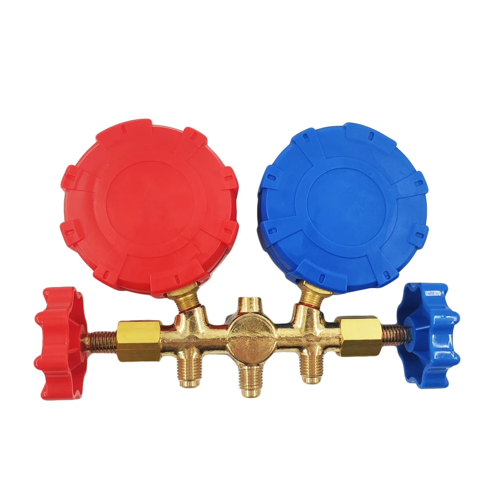 Air Conditioner Pressure Gauge Refrigerant Manometric Manifold Tools Freon R410A R32 R404A R134A