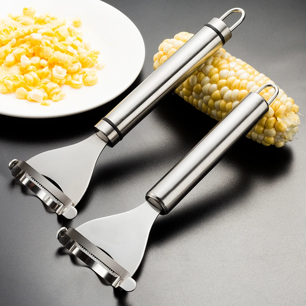 

Magic Stainless Steel Corn Stripper Corns Threshing Device Easy Peeling Corn Kerneler Peeler Fruit Vegetable Tools Corns Strippe