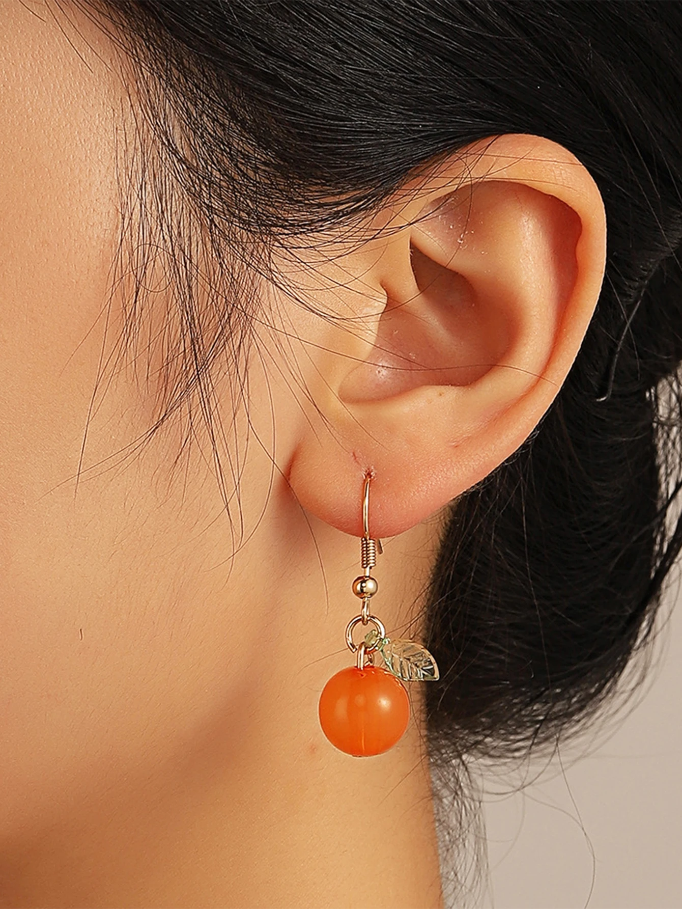 Orecchini Creativi Di Frutta Arancione Orecchini Di Kumquat Di Design Di Nicchia Di Moda Orecchini Dolci Femminili