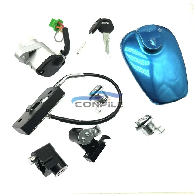 EIN set für Suzuki motorrad GZ150-A set schloss elektrische türschloss öl  tank deckel rand box lock alle auto lock authentische - AliExpress