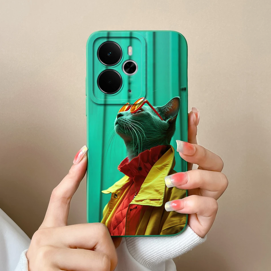 Elegant Rose Silicone Protective Phone Case - Soft Liquid Silicone Cover with Full Camera Protection, Realme 14T