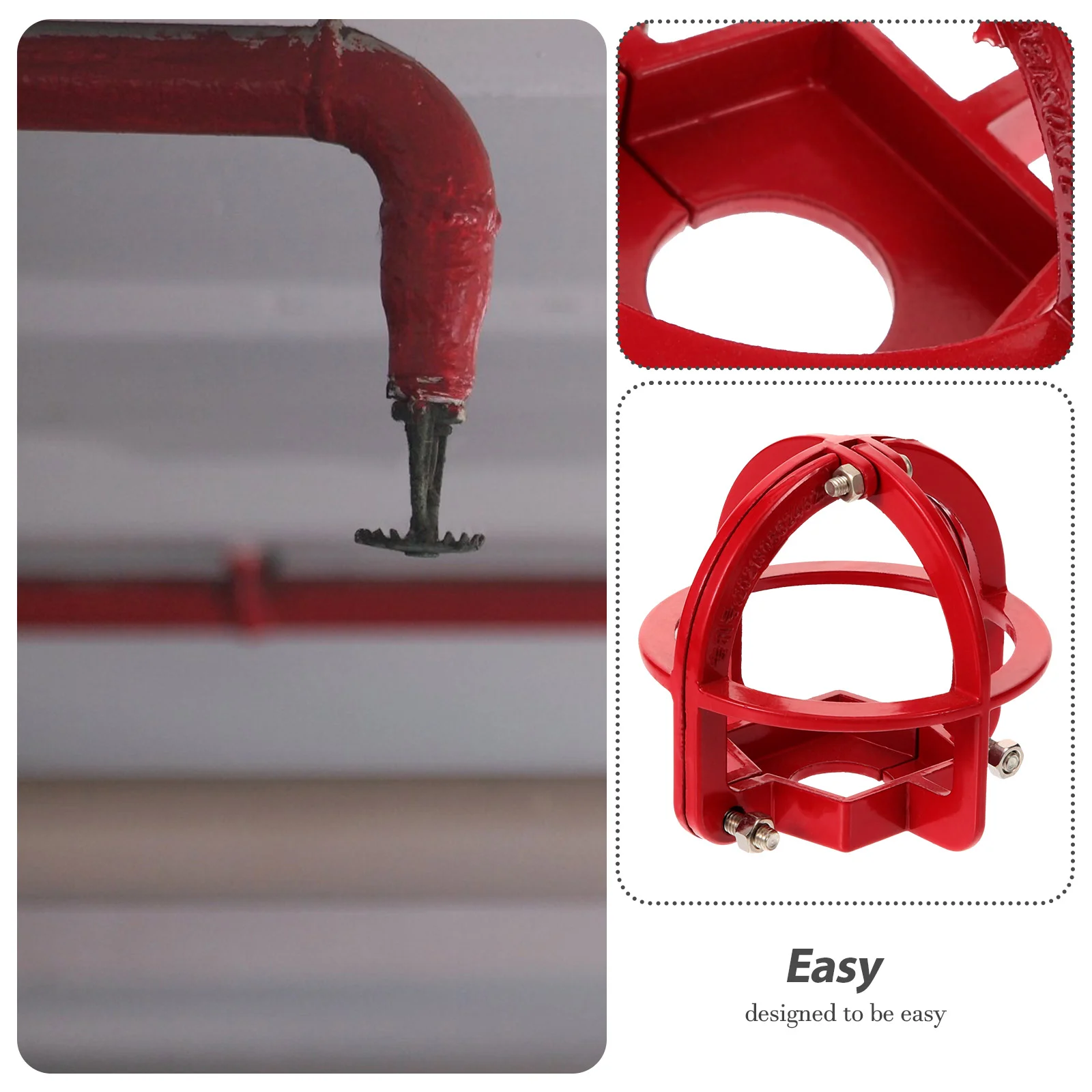 Red Sprinkler Head Guard Fire Sprinkler Cover For Smoke Security Alarm sprinkler head protector Fire