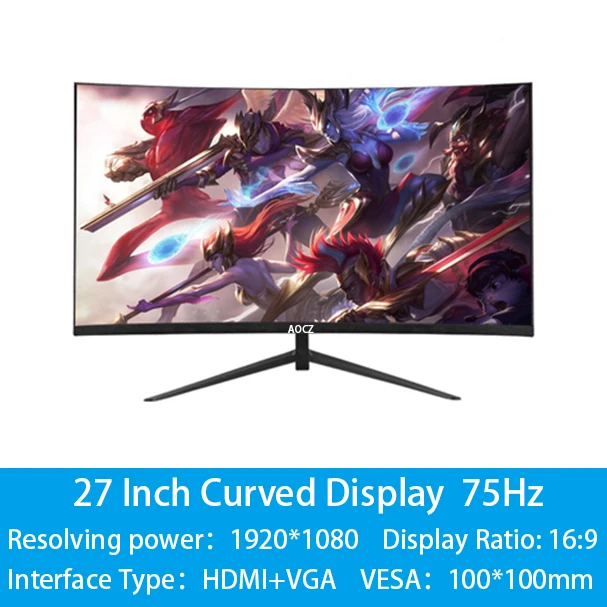 27 Curved Black