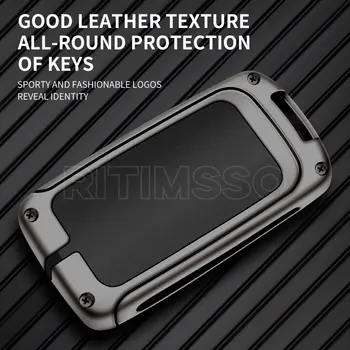 Custodia per chiave a distanza per auto in pelle metallica Shell per Mazda 3 Alexa CX30 CX-30 CX-5 CX5 CX-3 CX3 CX8 CX-8 CX-9 CX9 custodia protettiva Fob Bag - Custodia per chiave a distanza per auto in pelle metallica Shell per Mazda 3 Alexa