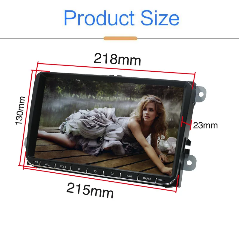 portable movie player for car GIR Car Radio 9-inch For VW Golf Skoda 2 din Android Intelligent Large Screen Multimedia navigator MP5 Integrated Machine car stereo player dvd