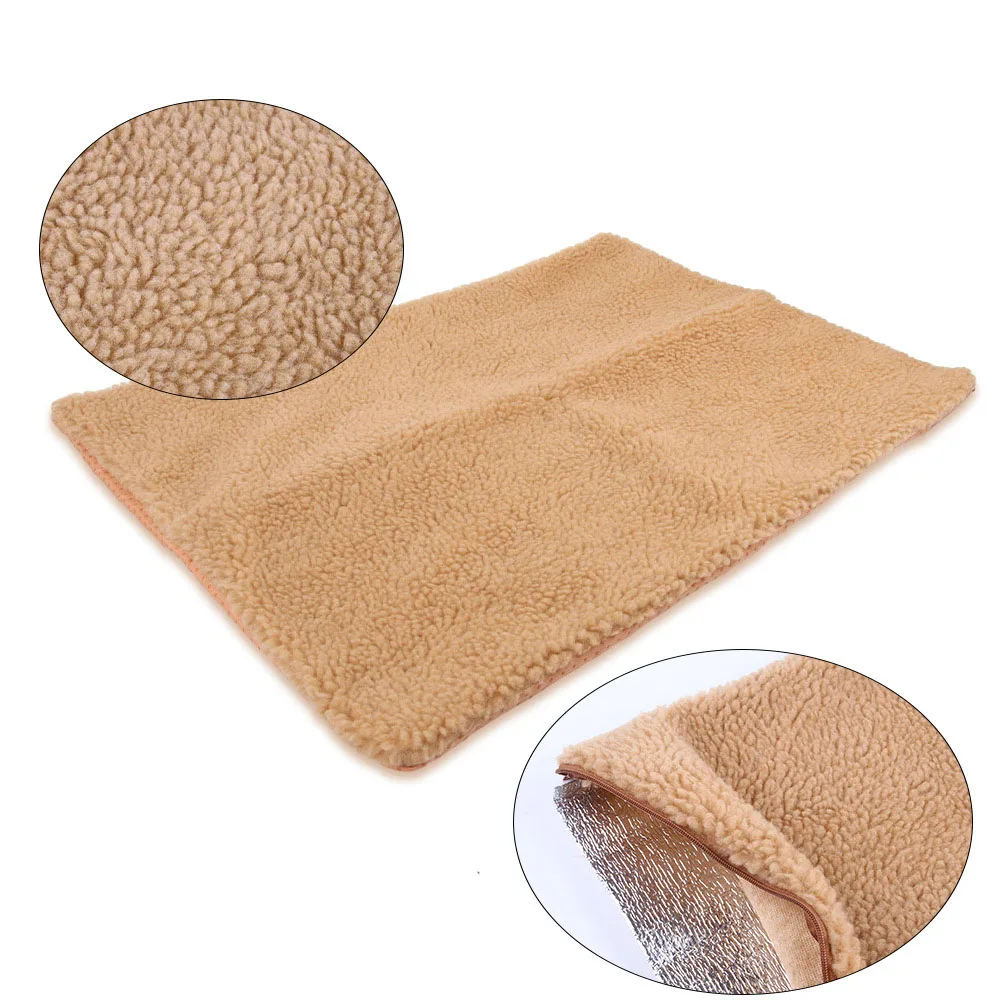 

Self-Heating Pet Bed Pads Plush Warm Small Pets Nest Cushion Heat Reflecting Core Pad Winter Keep Warming Cat Puppy Sleeping Mat