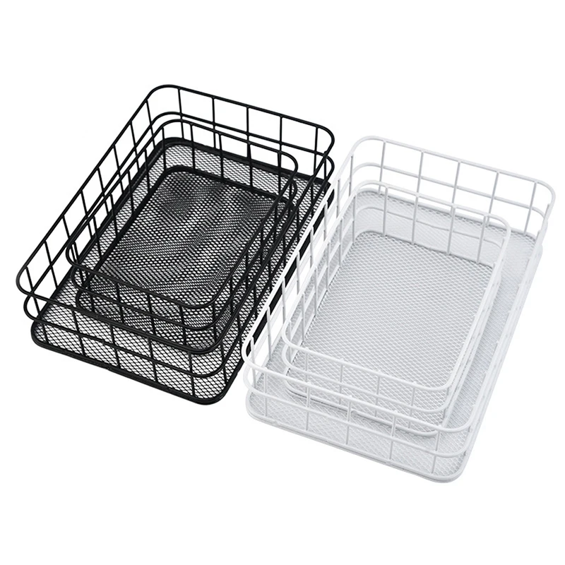 Nordic Gold Metal Iron Makeup Pen Storage Basket Office Desktop Sundries Makeup Brushes Holder Table Cosmetics Organizer Rack 4