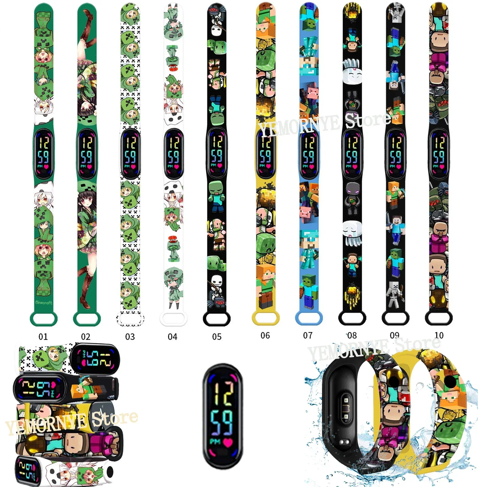 Pokemon Mini World Children's Watches Action Figures kids Sport