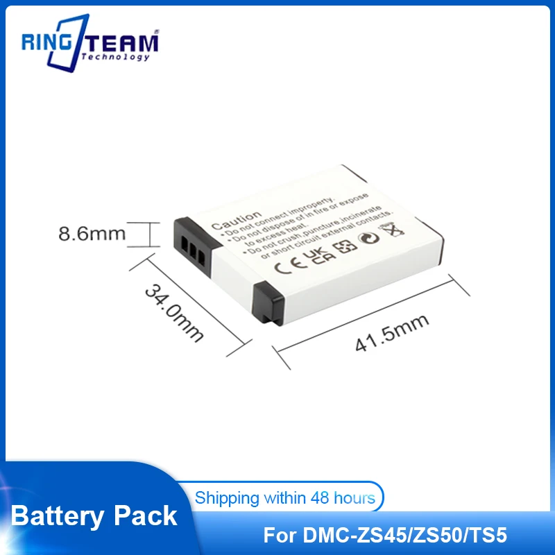 Batteria Per Fotocamera 1350Mah Dmw-Bcm13E Dmw-Bcm13 Per Panasonic Lumix Dmc Zs40 Tz60 Zs45 Tz57 Zs50 Tz70 Zs27 Tz37 Tz41