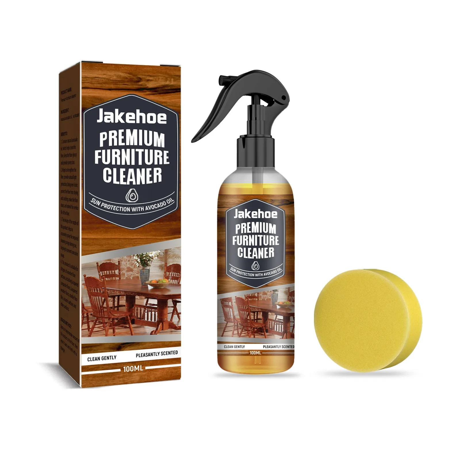 Jakehoe floor cleaner Wood floor marble decontamination brightening polishing cleaner