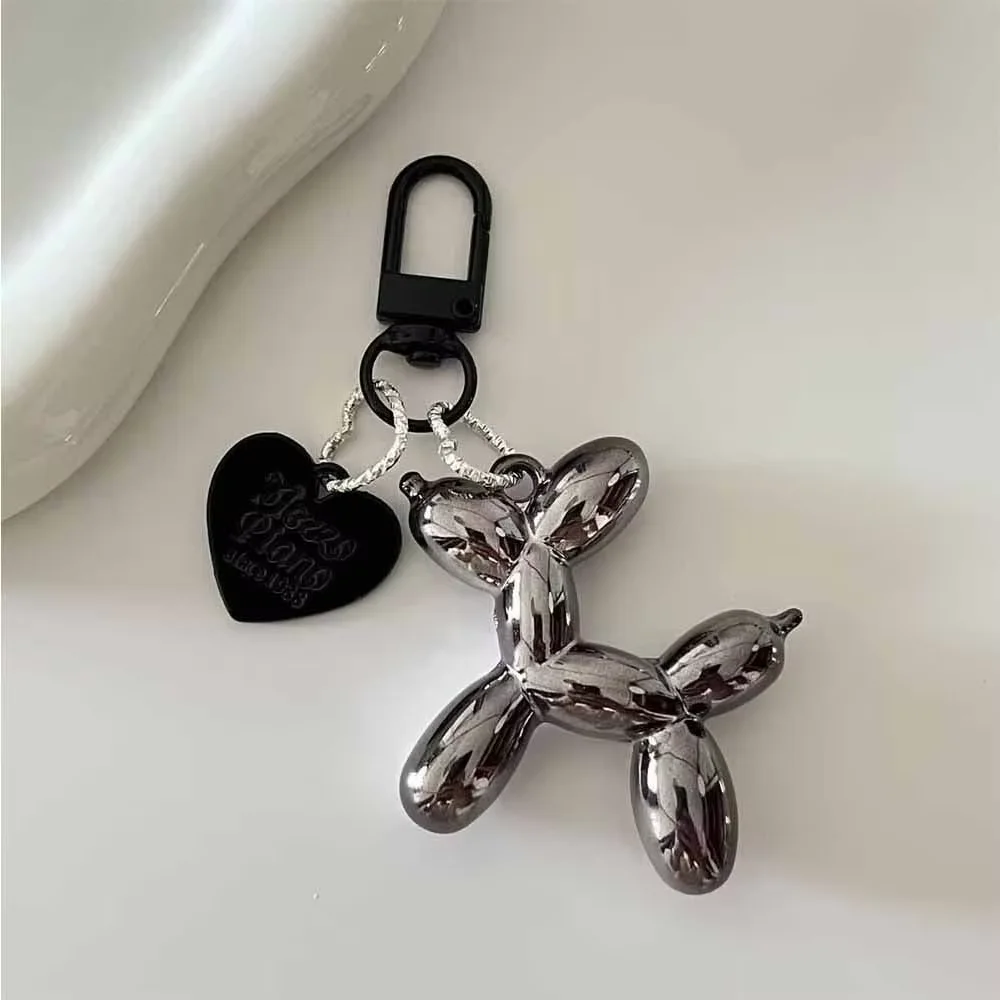 Balloon Dog Keychains for Girls Sweet Ins Style Phone Chain Key Buckle Accessories Bag Pendant Toys