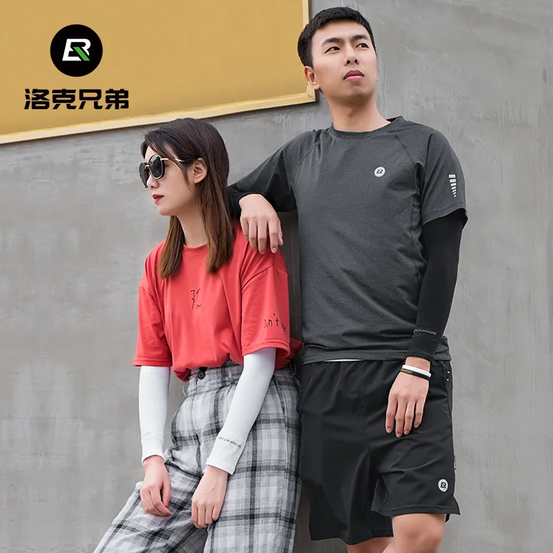 ROCKBROS Bike Cycling Running Arm Warmers UV Protect Cover Basketball Jogging Breathable Quick Dry Men Women Sunscreen Sleeves 3
