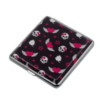Skull And LOVE Leather Cigarette Case Box Portable Cigar Box-Up to 20 King Size 84mm Cigarettes Volume 1