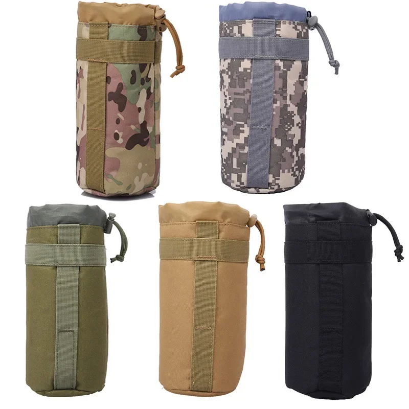 

Tactical Water Bottle Bag Pouch Holder Outdoor Travel Camping Hiking Cycling Fishing Hunting Water Bottle Kettle Carrier