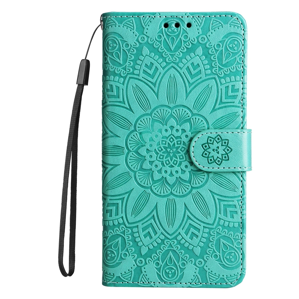 Sunflower Leather Wallet Phone Case - Flip Cover