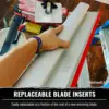 Level5 Drywall Skimming Blade Set | 10, 24 & 32 Inch Skimming Blades, 37-63 Inch Extension Handle | Aluminum Body & Stainless 4