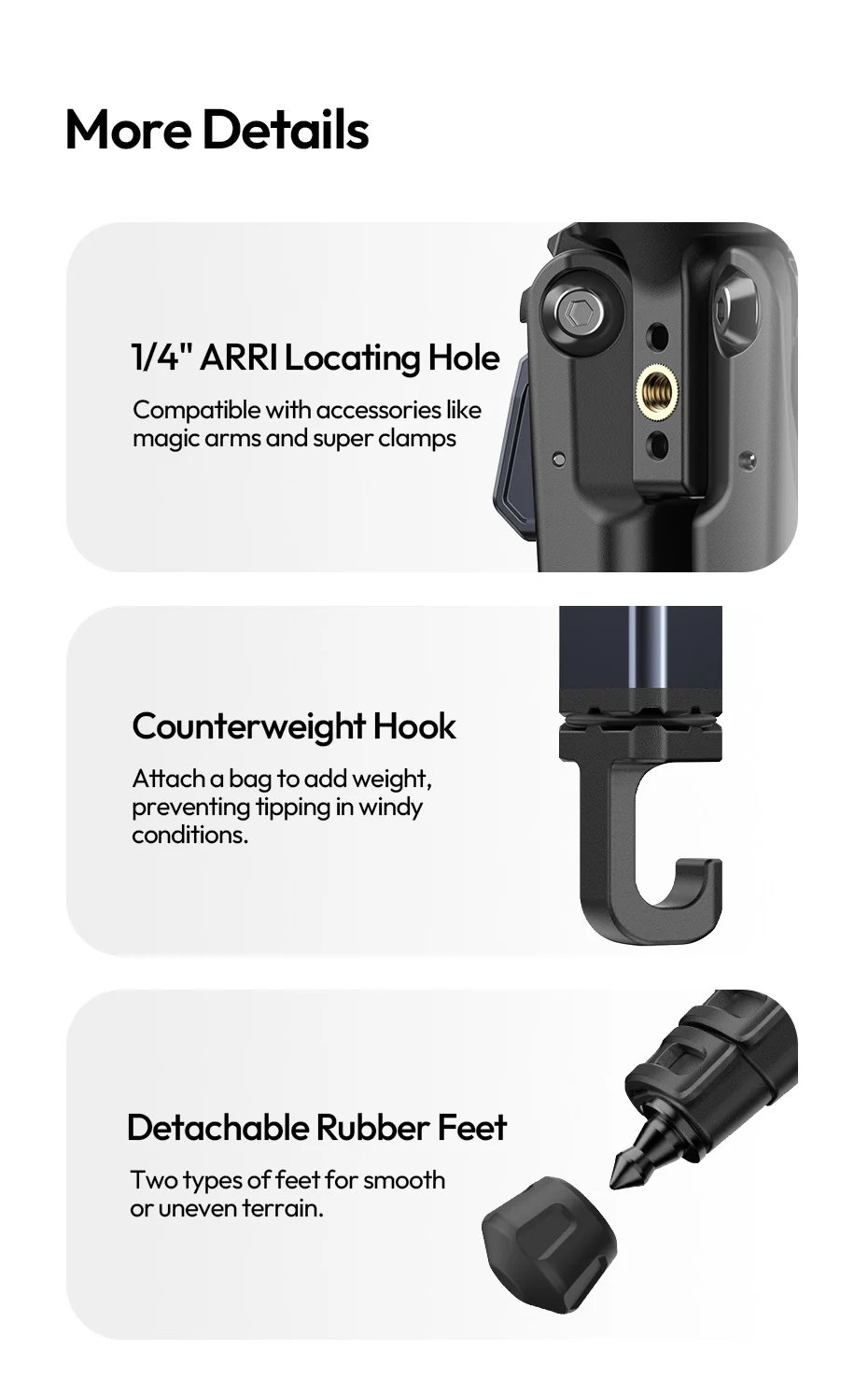 OMBRA VIDEO II 1.57M Travel Tripod with 360° Panoramic Ball Head Arca Quick Rele