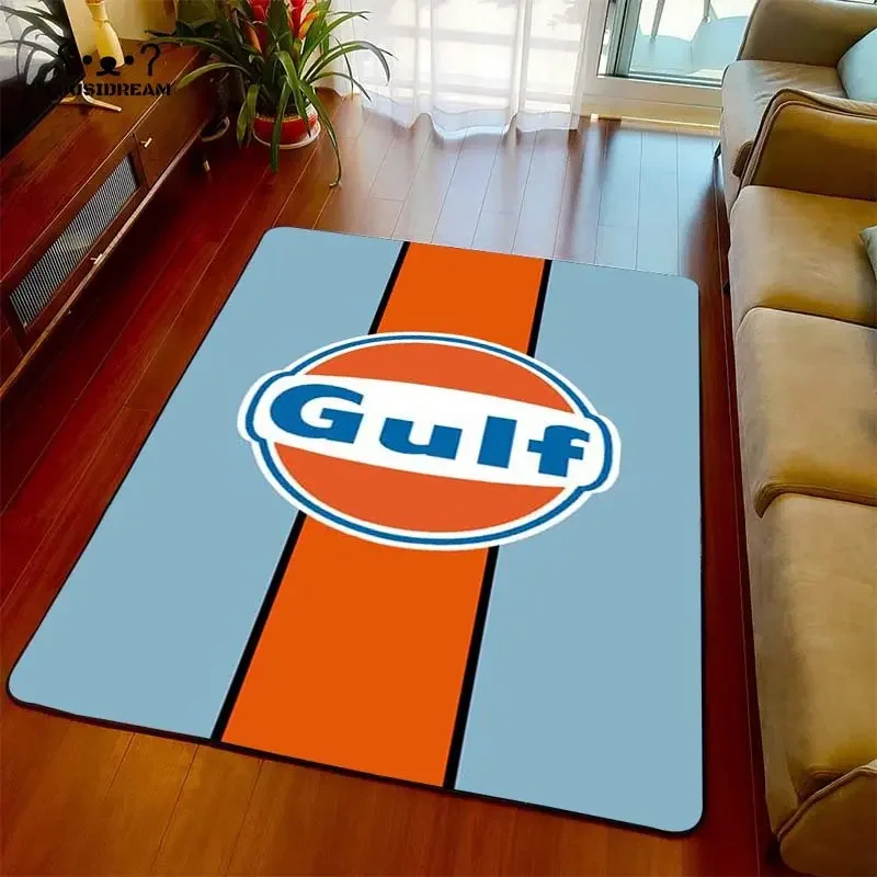 Gulf-Racing-Carpet-and-Rug-Gulf-Pin-Up-Square-Garage-Living-Room ...