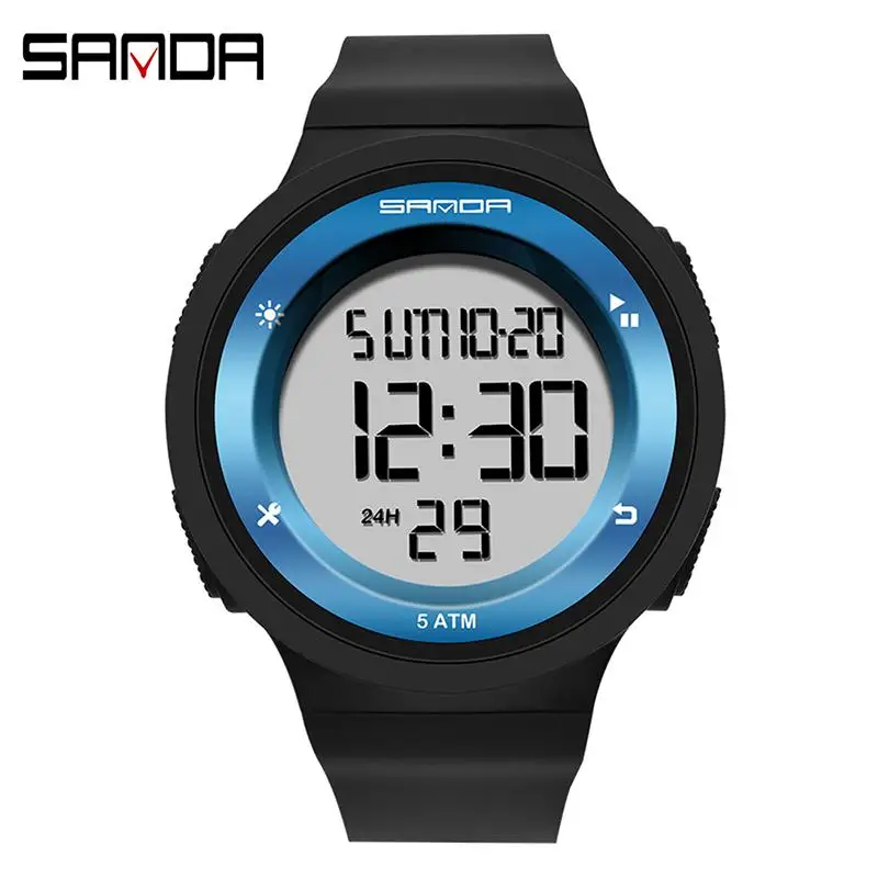 

Sanda Outdoor Sport Watch Men Multifunction Chronograph 5bar Waterproof Alarm Clock Digital Wristwatches Reloj Hombre 2019 New