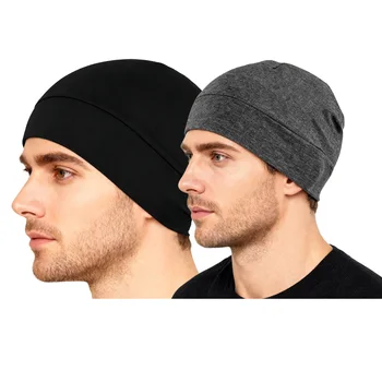 Skull Caps for Men  2-Pack Lightweight Beanie