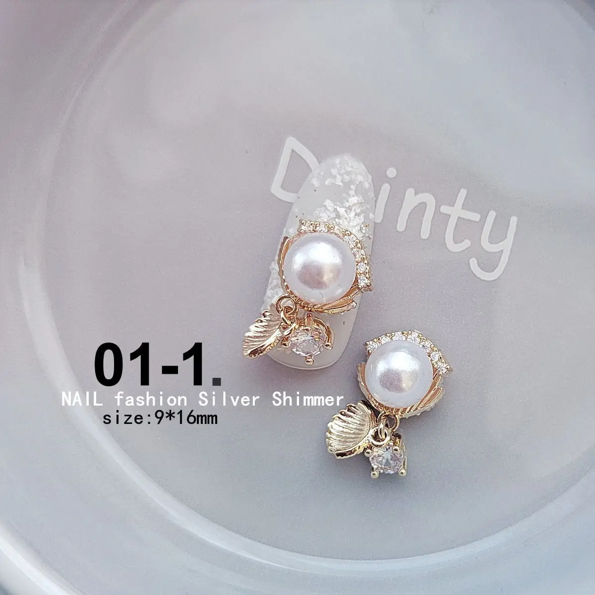 10pcs Summer Mermaid Conch Shell Starfish Nail Art Parts Zircon Crystal Manicure Nails Accesorios Supplies Decorations Charms 4
